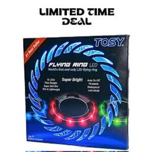 Tosy Flying Disc with RGB Lights - Rechargeable Fun Gift